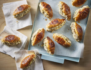 Mini-croissants au poulet caramélisé à l’érable
