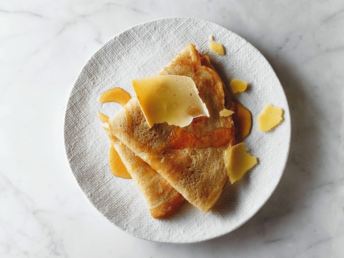 Crêpes Aux Poires Et à Lérable Érable Du Québec