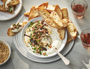 Crostinis au fromage de chèvre et à l’érable