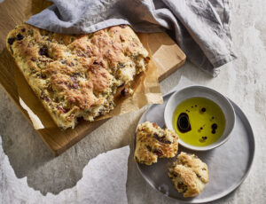 Fougasse aux asperges à l’érable