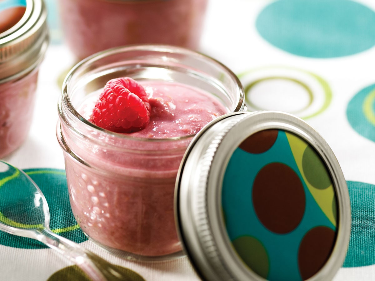 Mousse de tofu à la framboise et à l’érable-image