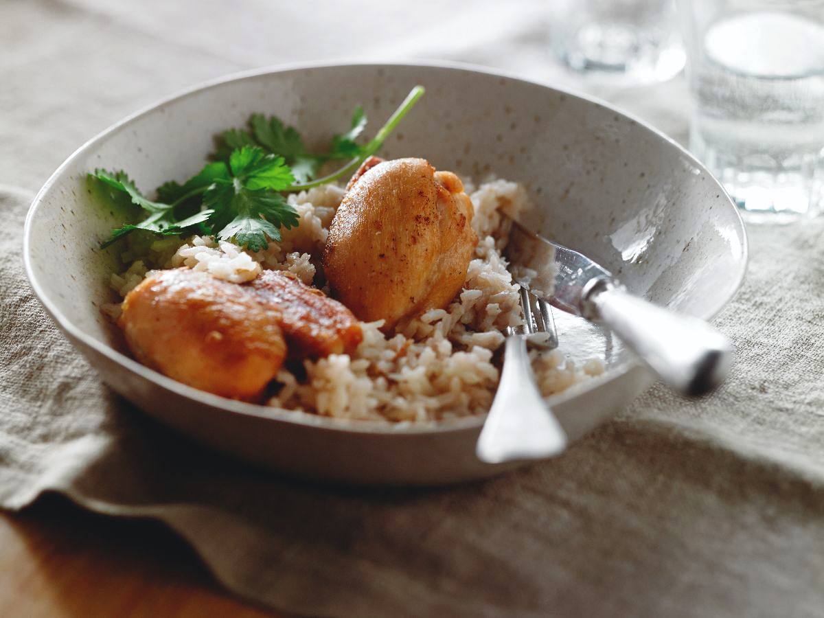 Riz au poulet à l’eau d’érable Érable du Québec