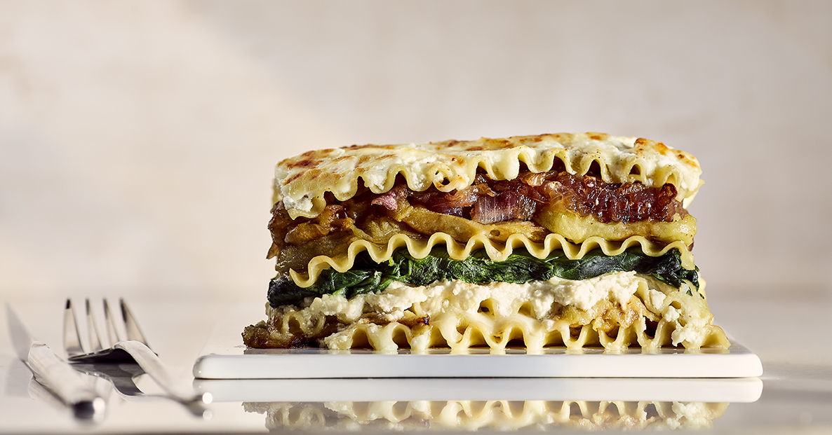 Lasagna with MapleCaramelized Onions Maple from Canada