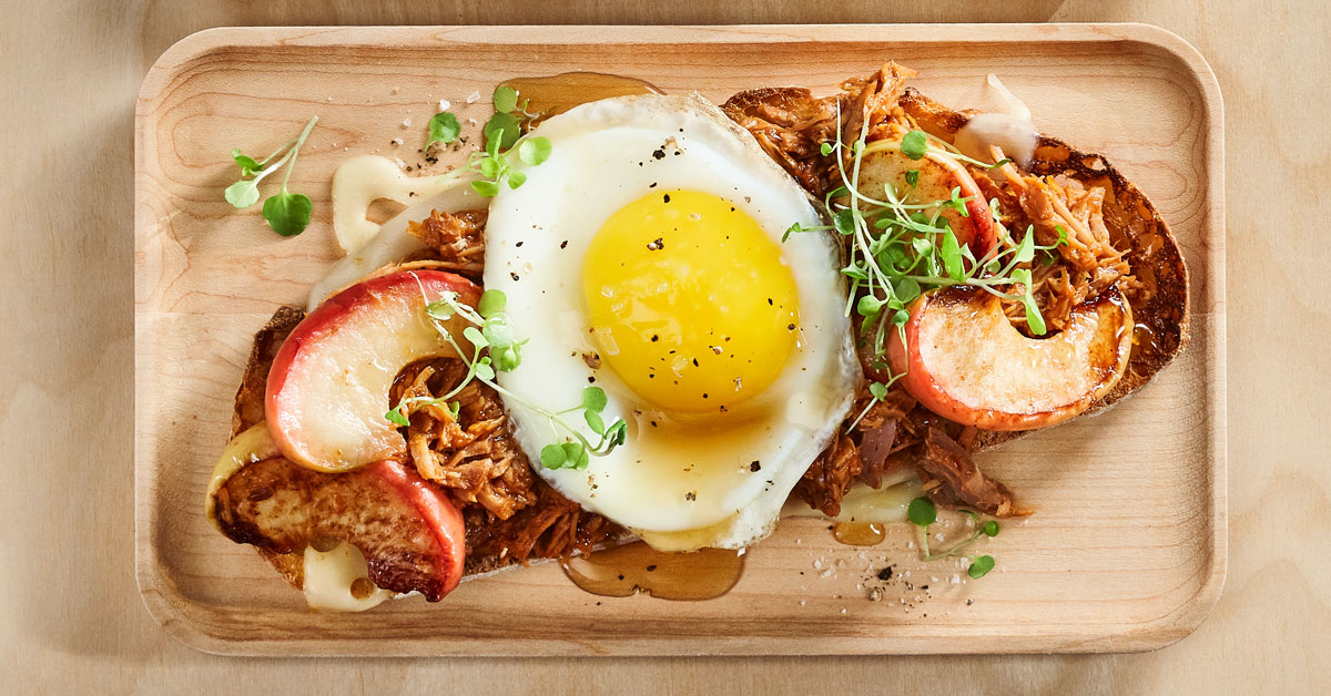 Rôties au jambon braisé à l’érable Glouton