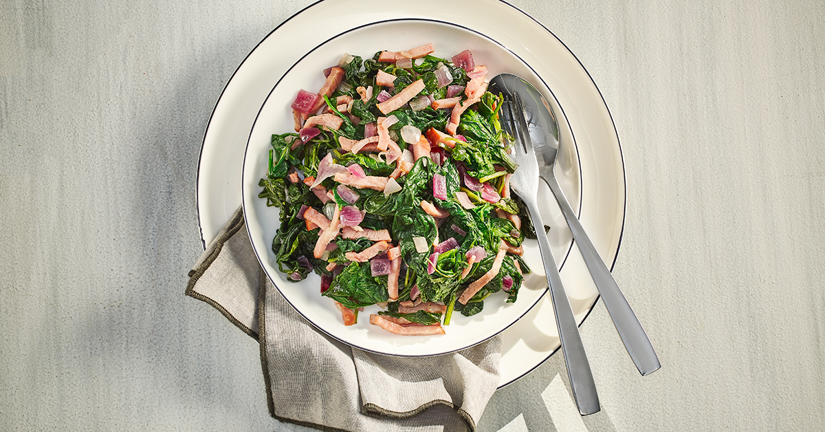 Maple Spinach-Ham Salad | Maple from Canada