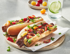 Hot-dogs au tempeh et à l’érable